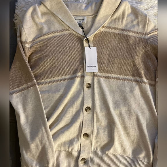 Men's Cardigan Sweater - Picture 4 of 4